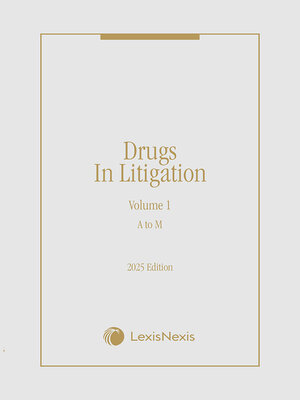 cover image of Drugs in Litigation